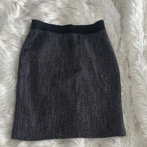 Express Elegant Black Tweed Pencil Skirt